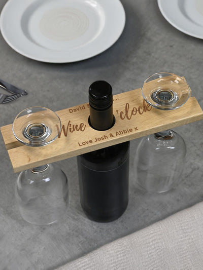 Next PMC Personalised Wine O'clock Glass and Bottle Holder One Size- Buy online at McGrocer