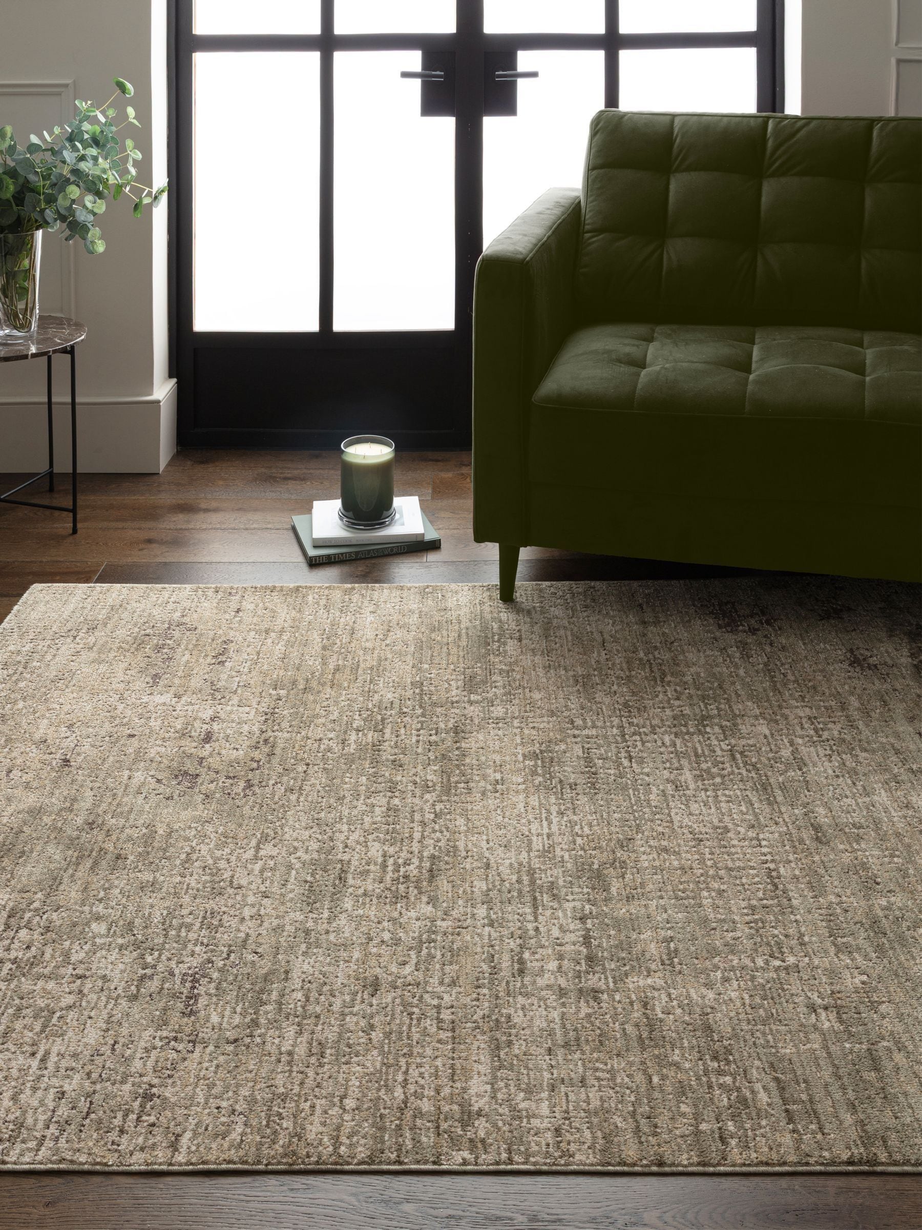 Asiatic Rugs Green Heriz Patina rug, imported from the UK