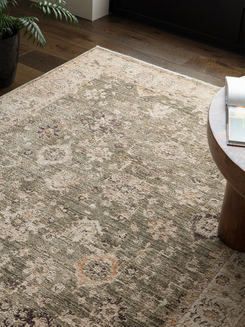 Asiatic Rugs Green Heriz ornate rug, UK version