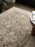 Asiatic Rugs Green Heriz ornate rug, UK version
