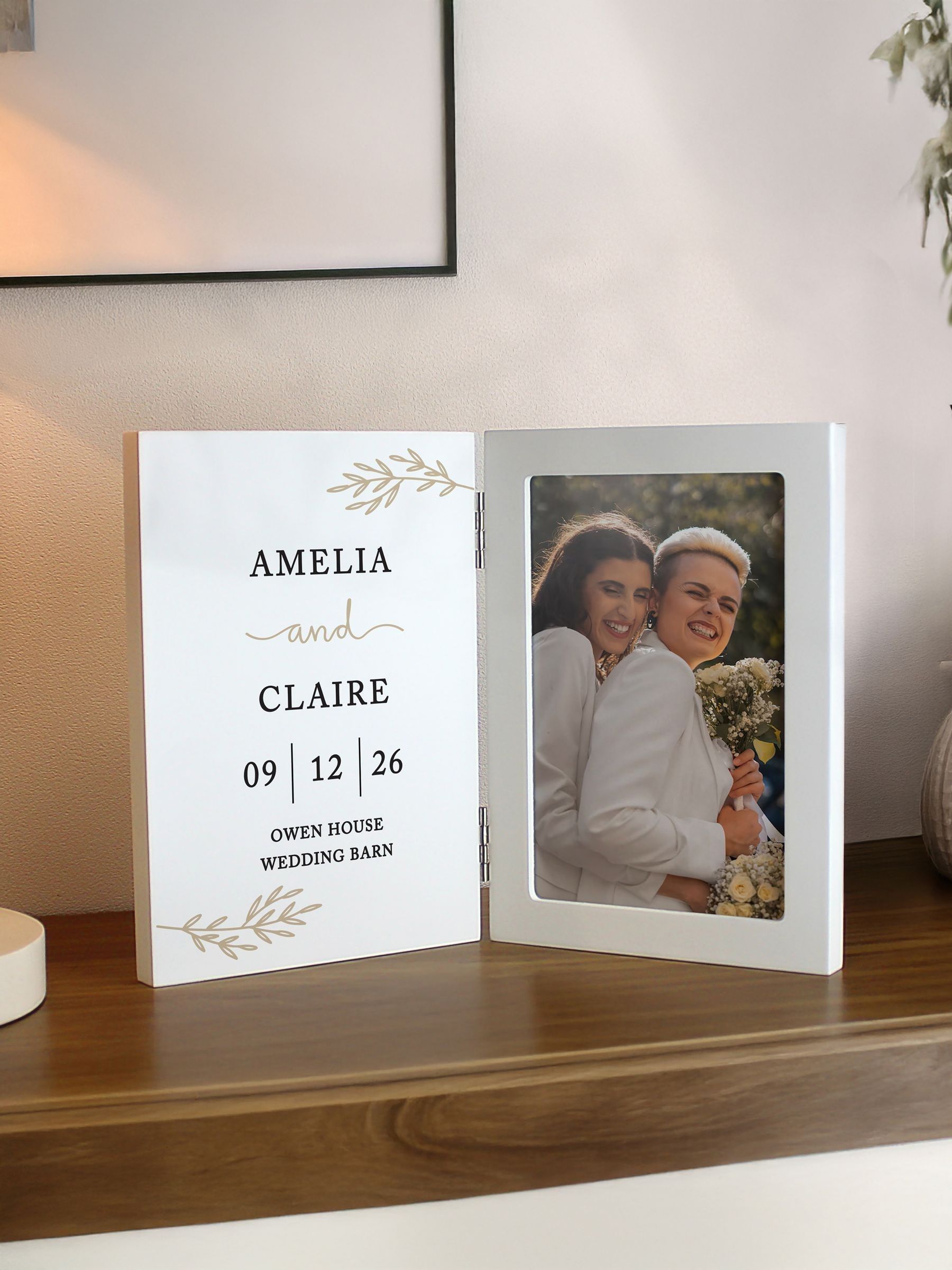 PMC personalised anniversary photo frame 6x4 (British brand)