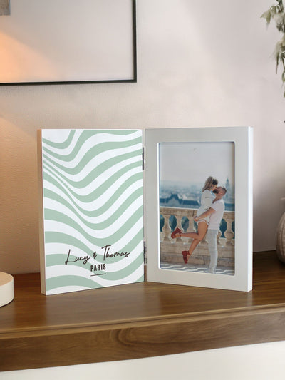 Next PMC Personalised Wooden Hinged 6x4 Photo Frame- Buy online at McGrocer