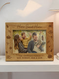 PMC personalised autumn 6x4 wooden photo frame (British brand)