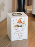 PMC autumn gonk wooden tealight holder - British product