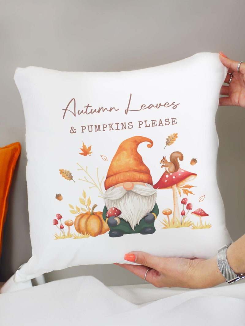 PMC personalised autumn gonk cushion 40cm, UK version