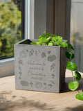PMC personalised pumpkin concrete plant pot 10cm - British product