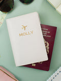 PMC personalised passport holder gold plane, imported from the UK