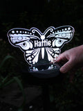 PMC butterfly solar light with personalisation, British product