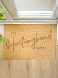 PMC personalised rectangle indoor doormat 60x40cm - British product