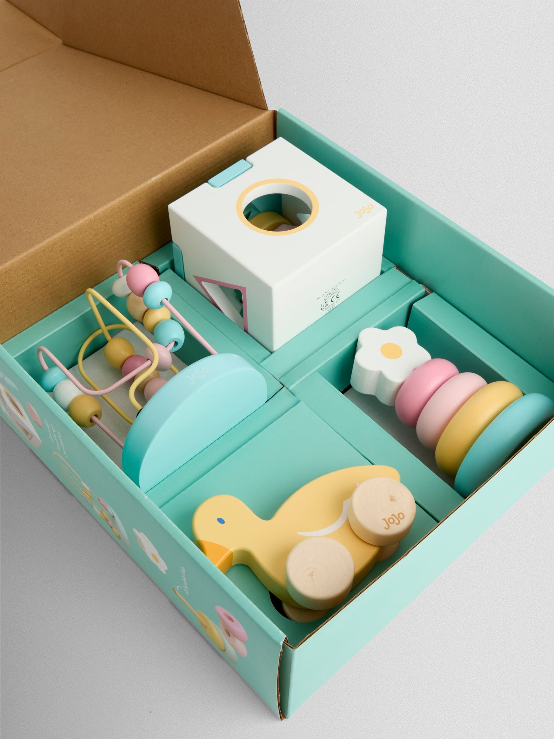 JoJo Maman Bébé Down by the River wooden toy set, imported from the UK