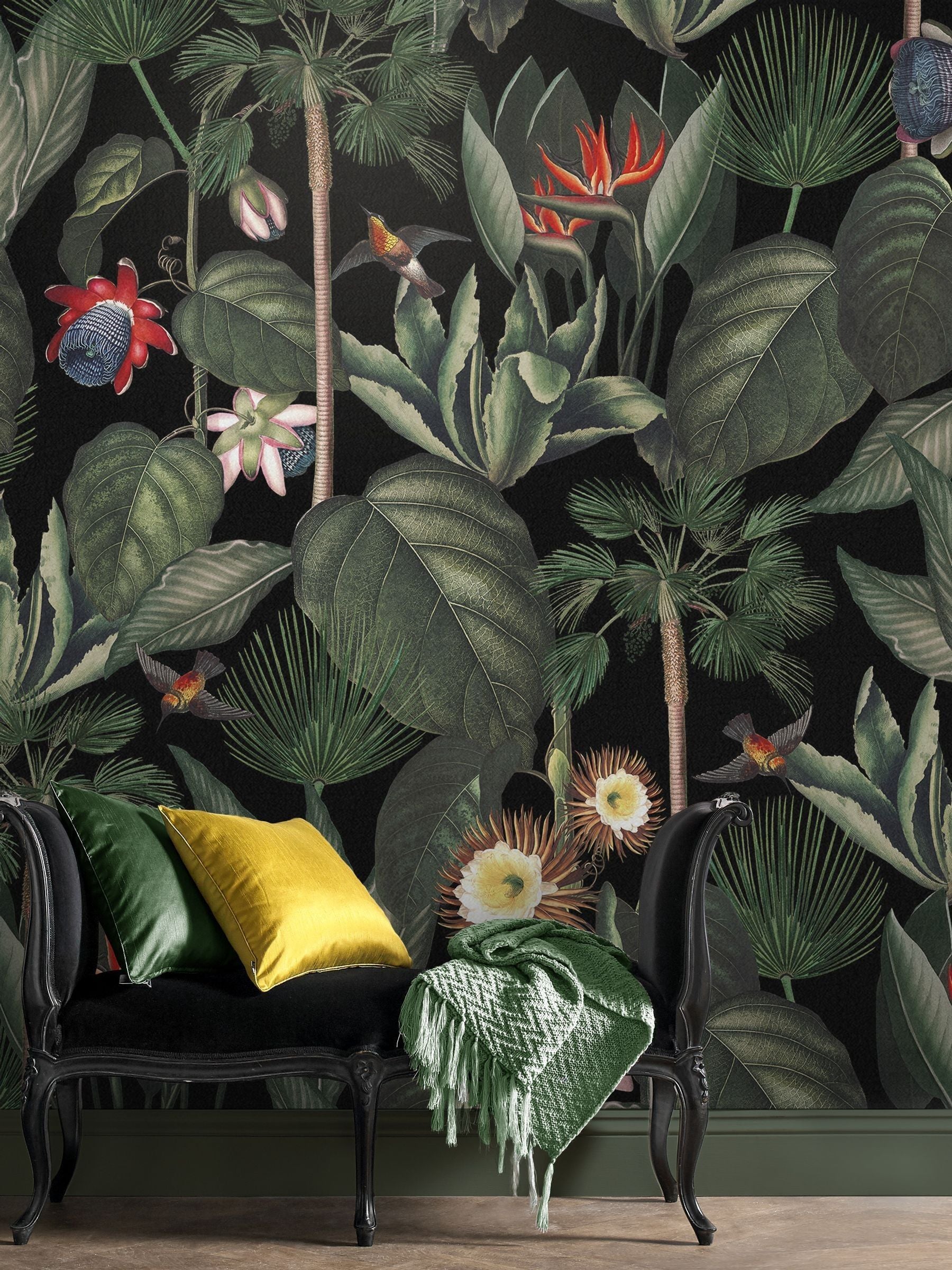 Graham & Brown Day Botanique Jungle Wallpaper Mural Sample A4