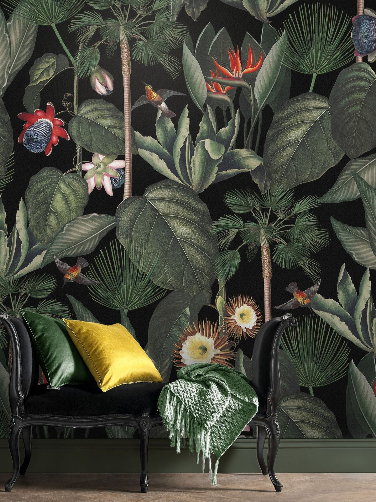 Graham & Brown Day Botanique Jungle Wallpaper Mural Sample A4