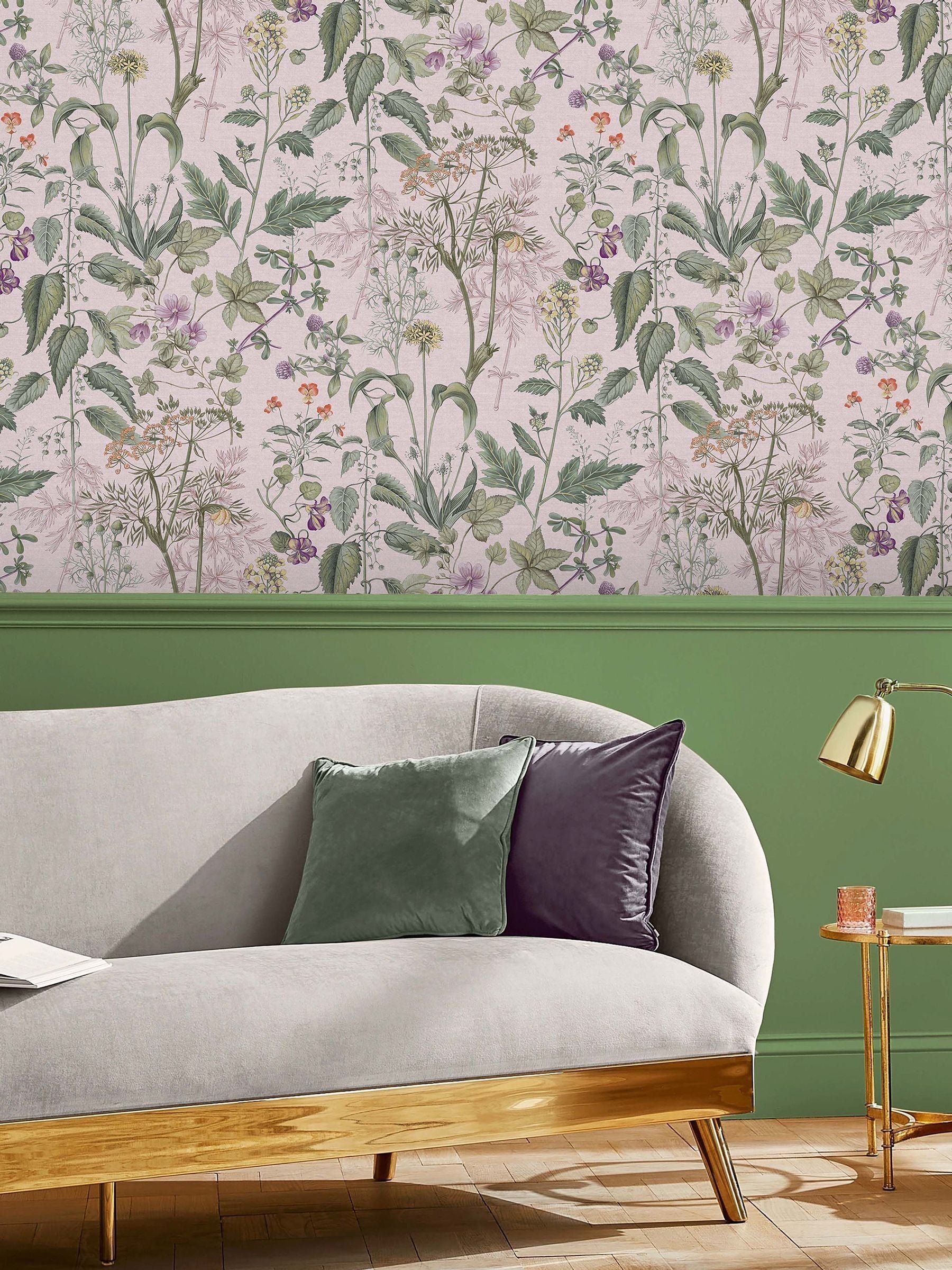 Graham & Brown Edulis A4 wallpaper sample with floral design (British brand)