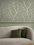 Graham & Brown Sage Boreas A4 wallpaper sample (British brand)