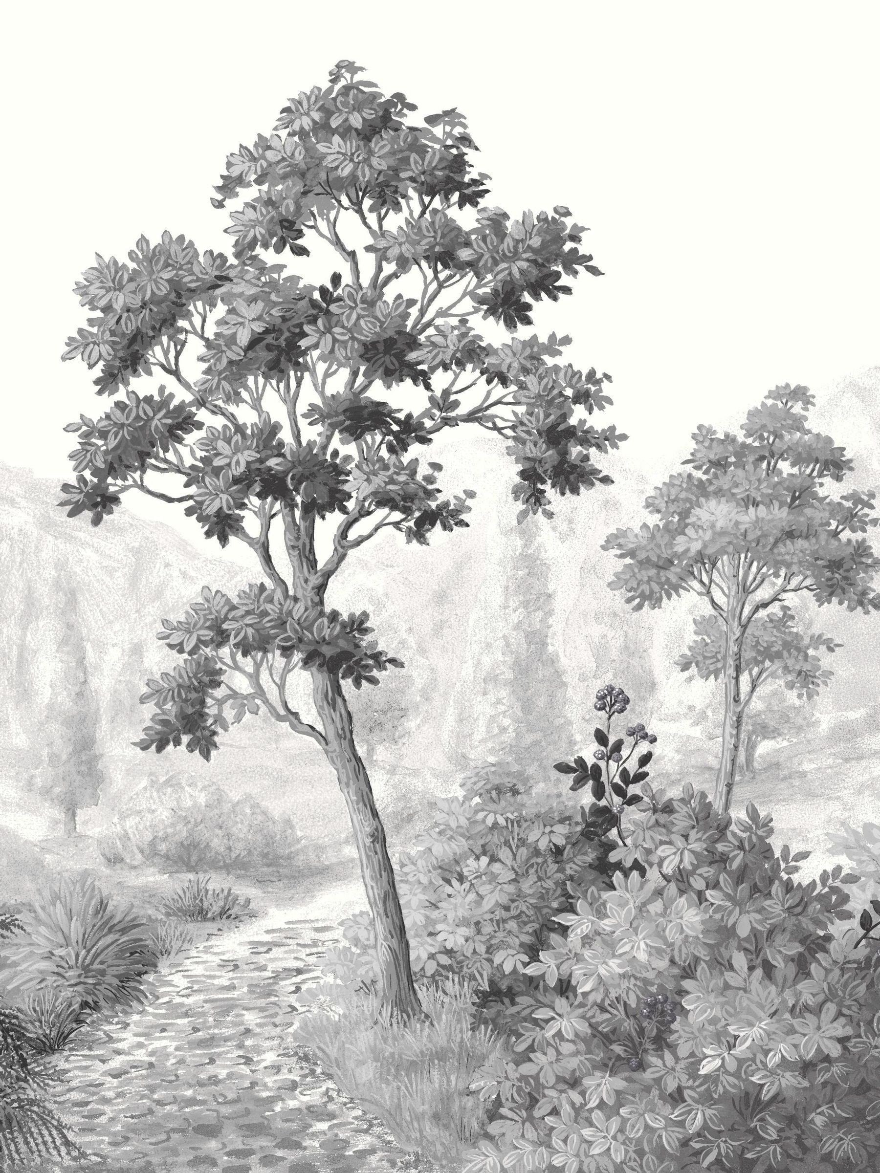 Graham & Brown Green Grizedale A4 mural sample, imported from the UK