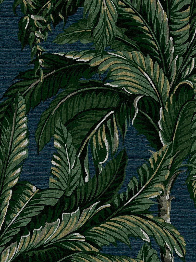Graham & Brown Midnight Daintree Palm A4 Wallpaper Sample