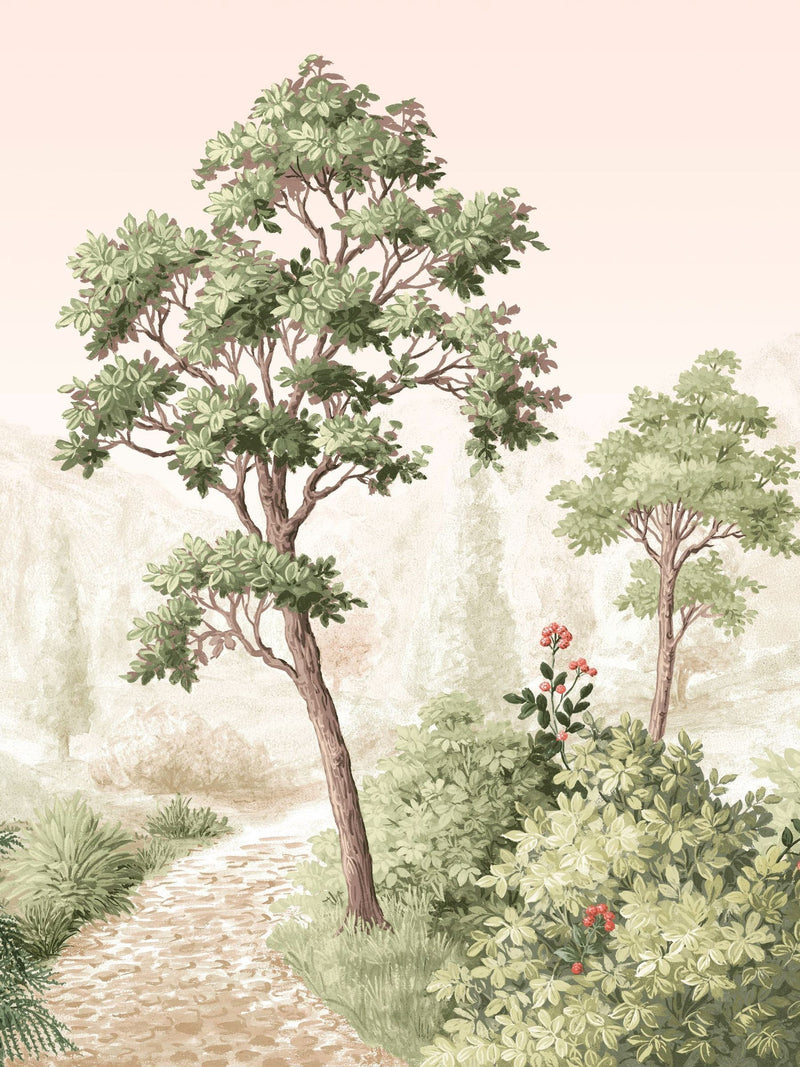 Graham & Brown Green Grizedale A4 mural sample, imported from the UK