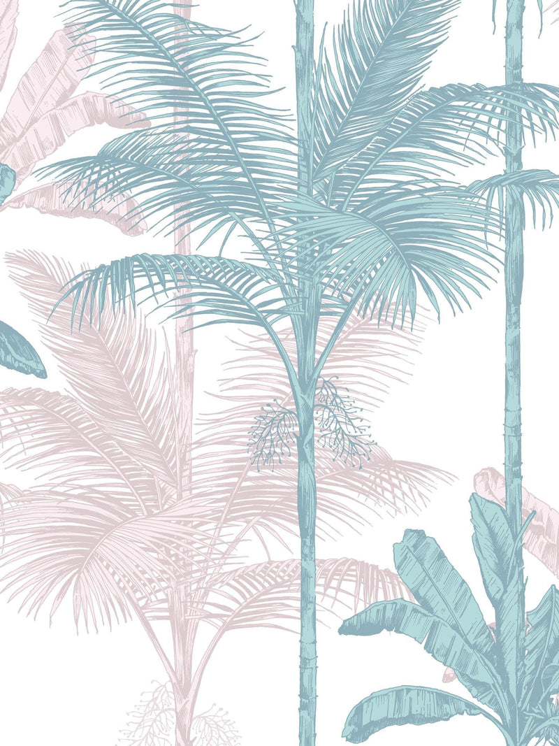 Graham & Brown wallpaper sample Blush Green Jungle A4, imported from the UK