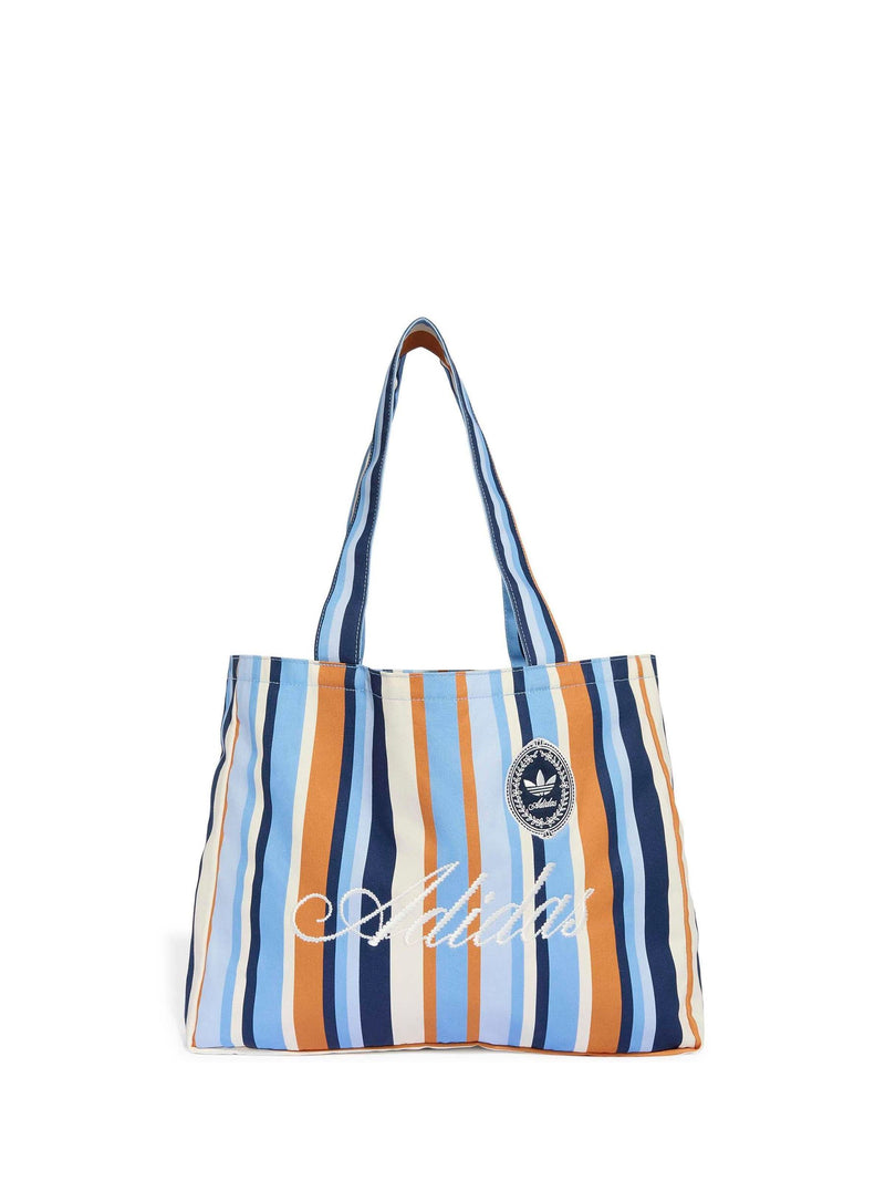 adidas Originals Pink Stripe Cotton Canvas Tote Bag