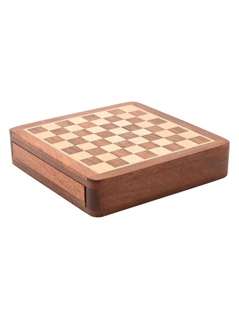 Harvey Makin magnetic chess board with drawer - British product