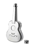 Widdop Silver guitar hip flask 5oz mirror polished, UK version