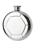 Widdop Silver Harvey Makin Classic Hip Flask 5oz Mirror Polished Football