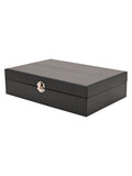 Widdop Black Harvey Makin Watch Cufflink Box Holds 6 Watches 12 Cufflinks