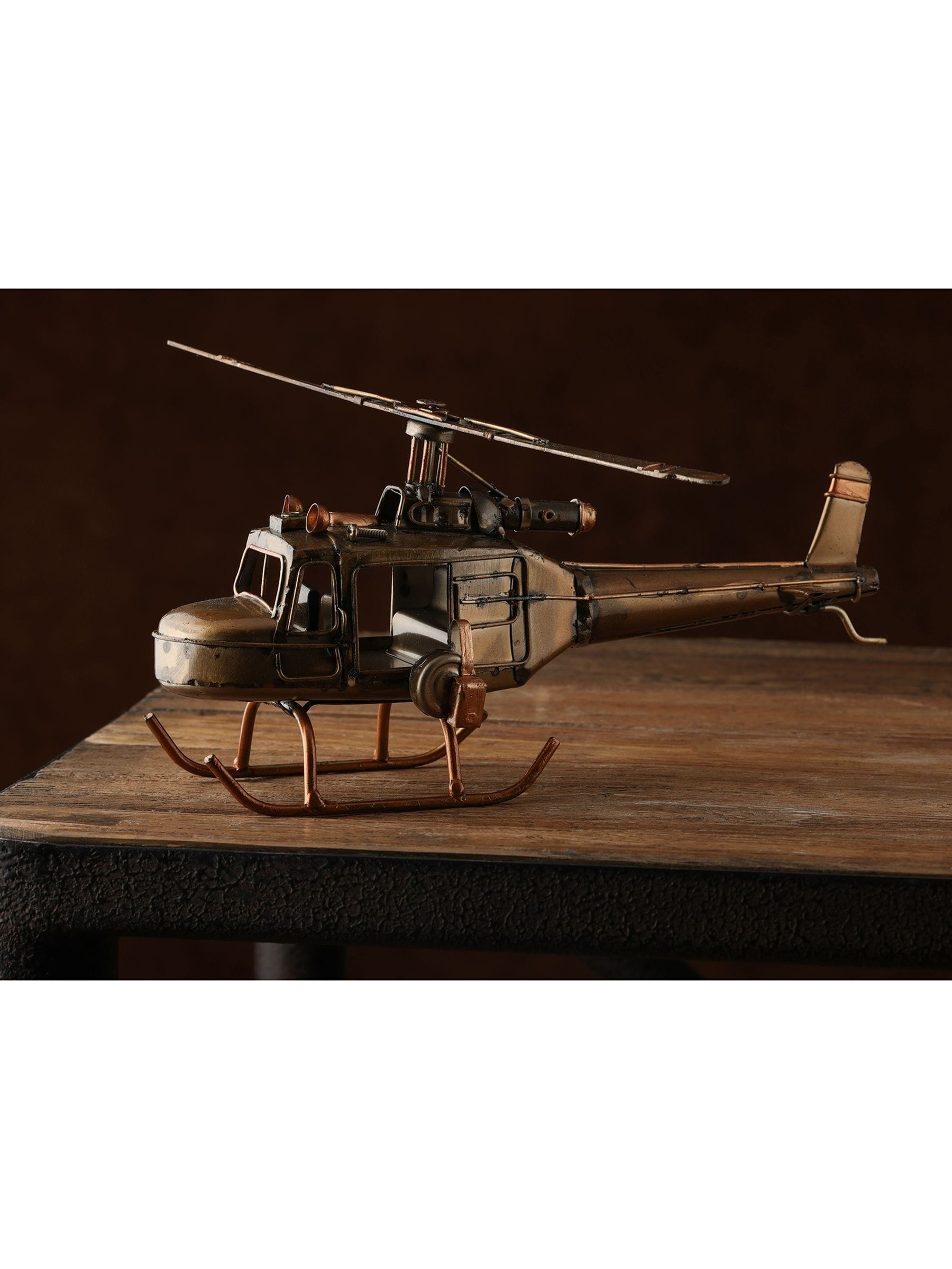 Harvey Makin bronze helicopter ornament 12cm (British brand)