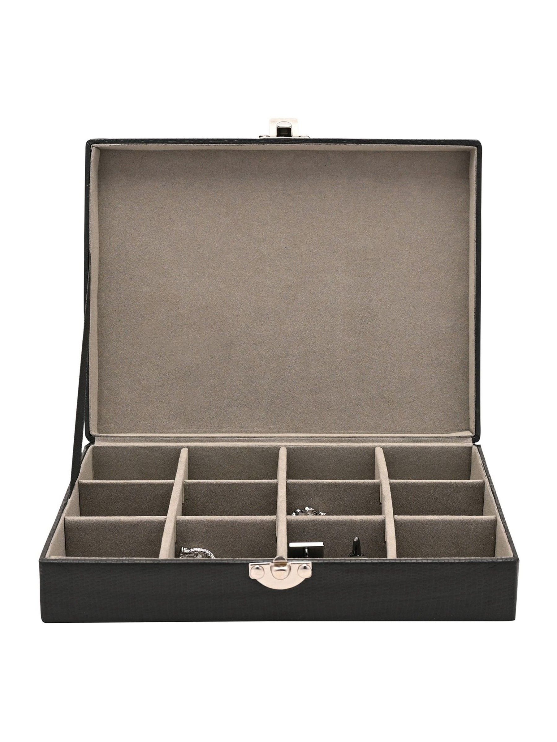 Harvey Makin Widdop Grey 12-slot cufflink box, UK version