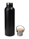 Widdop Black Harvey Makin steel sports bottle black 750ml (British brand)