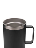 Widdop Black Harvey Makin steel travel mug 12oz (British brand)