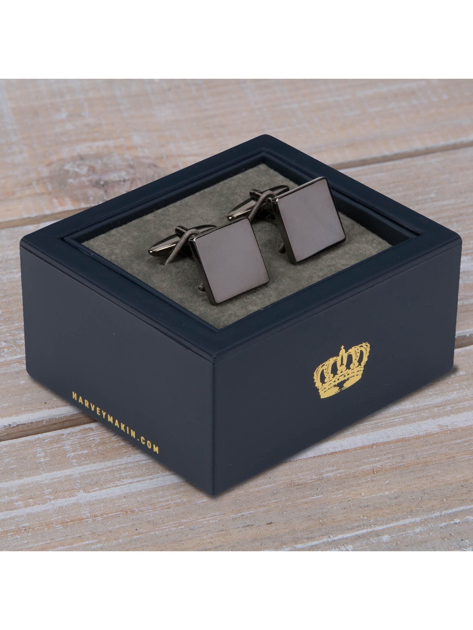 Harvey Makin Widdop Grey calendar cufflinks (British brand)
