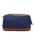 Widdop blue RAF canvas faux leather washbag, imported from the UK