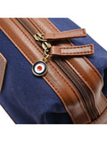 Widdop blue RAF canvas faux leather washbag, imported from the UK