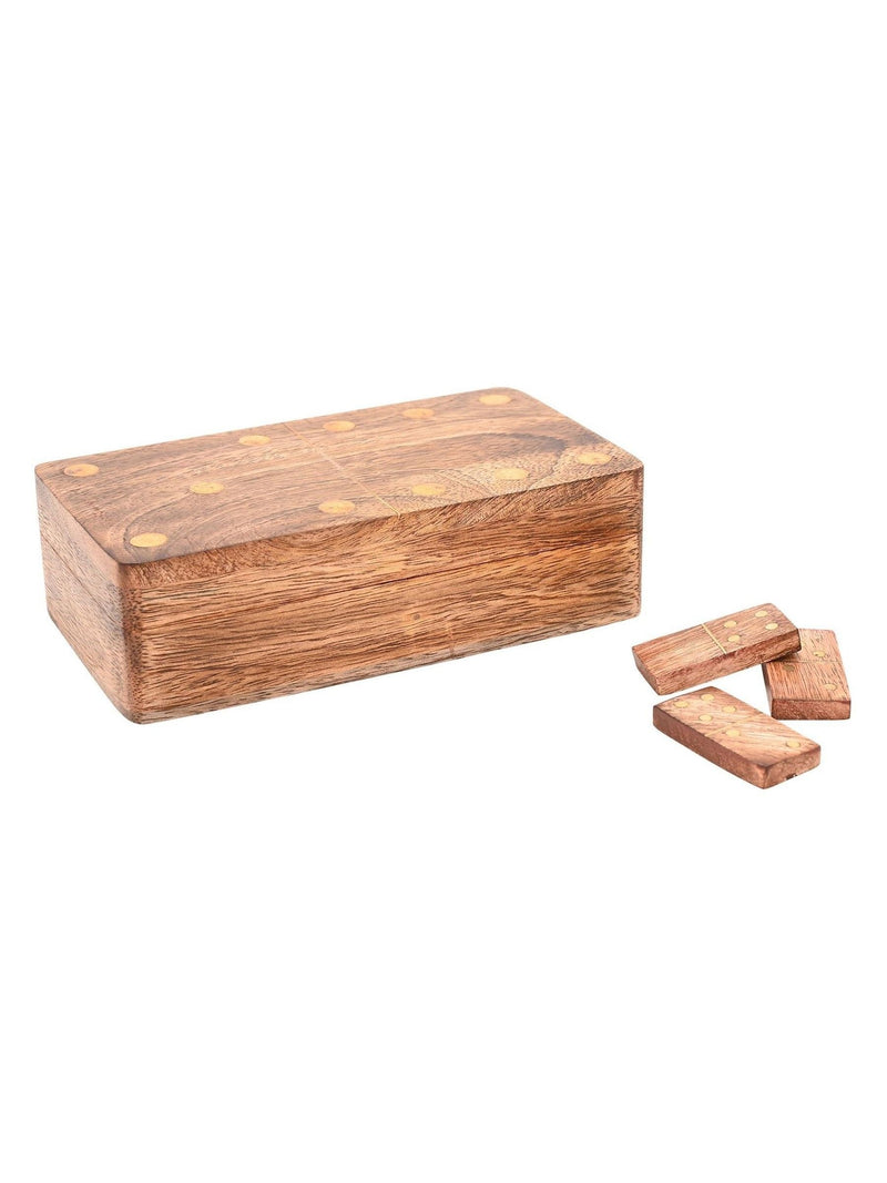 Harvey Makin wooden domino set in rosewood box, UK version
