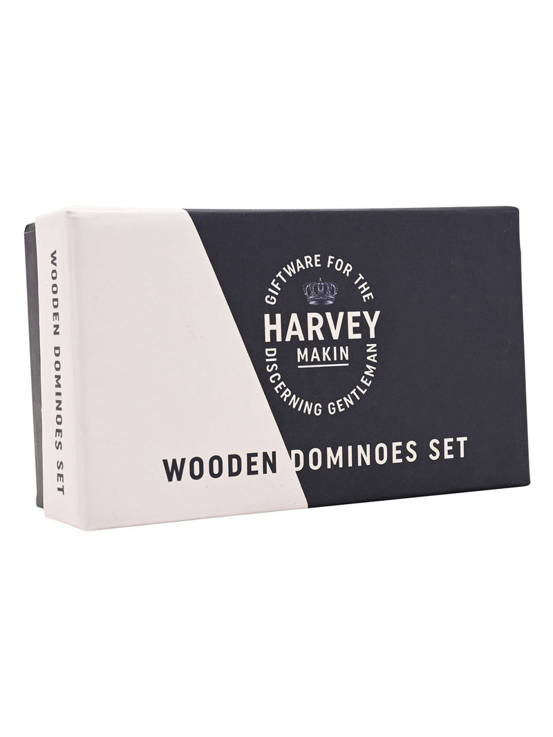 Harvey Makin wooden domino set in rosewood box, UK version