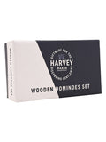 Harvey Makin wooden domino set in rosewood box, UK version