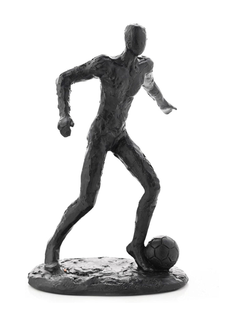 Harvey Makin black footballer figurine 22.5cm height, UK version