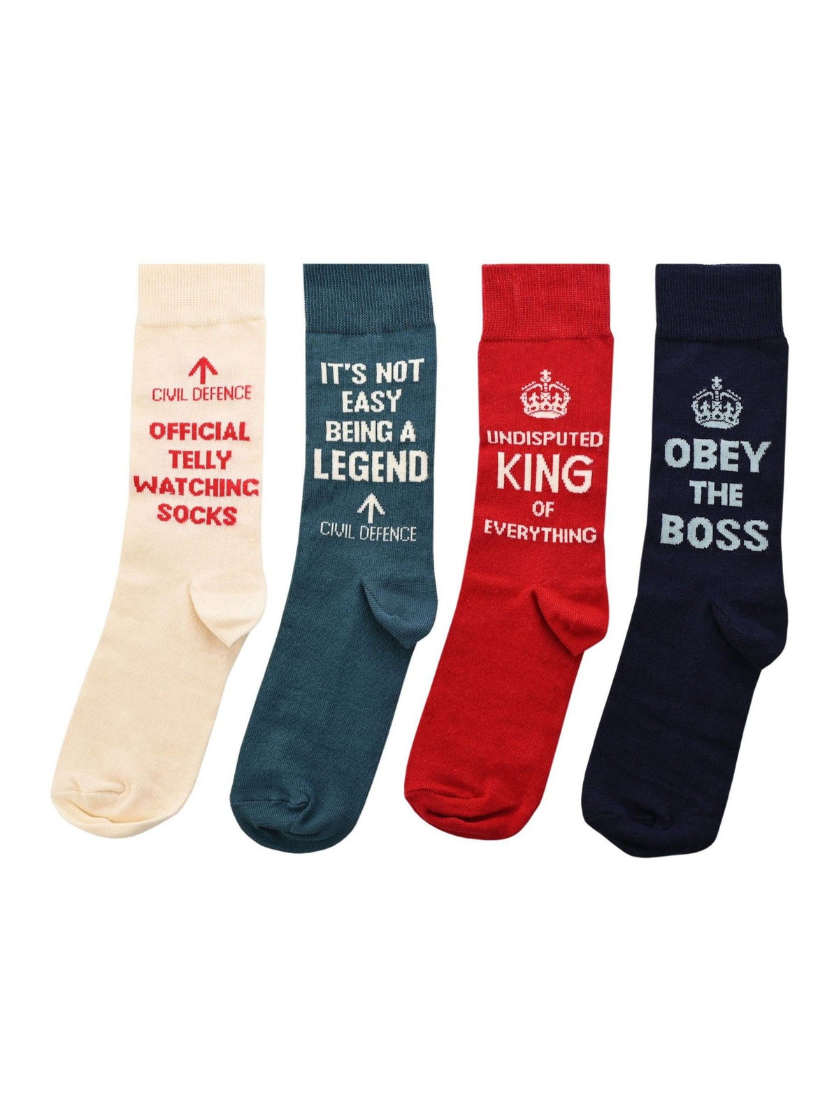 Widdop blue civil defence socks gift set - British product