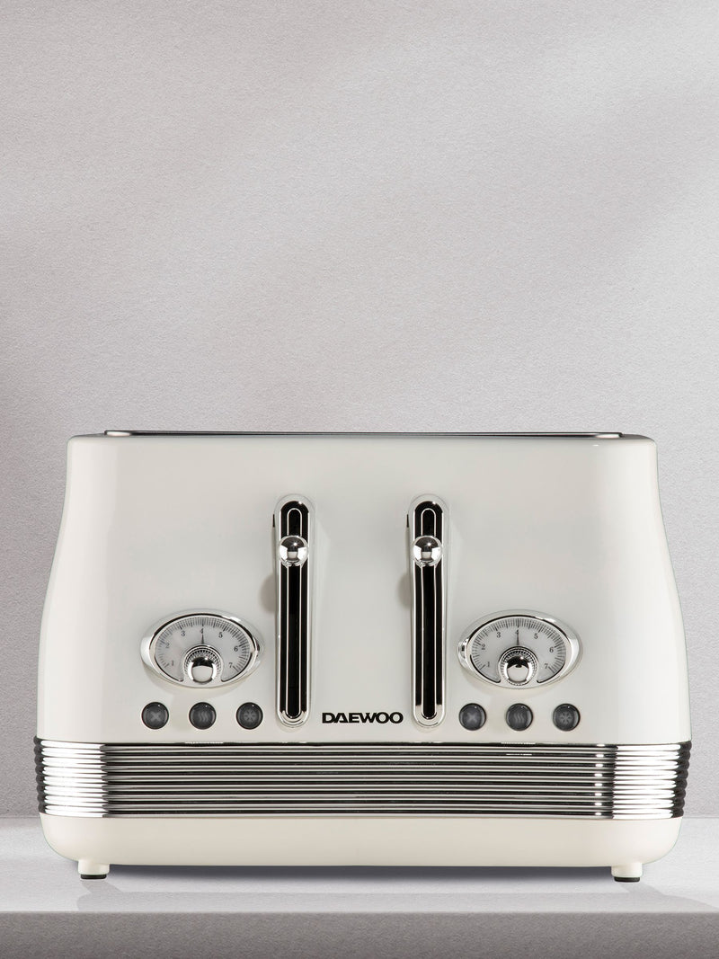 Daewoo Denver buttermilk 4 slice toaster - British product