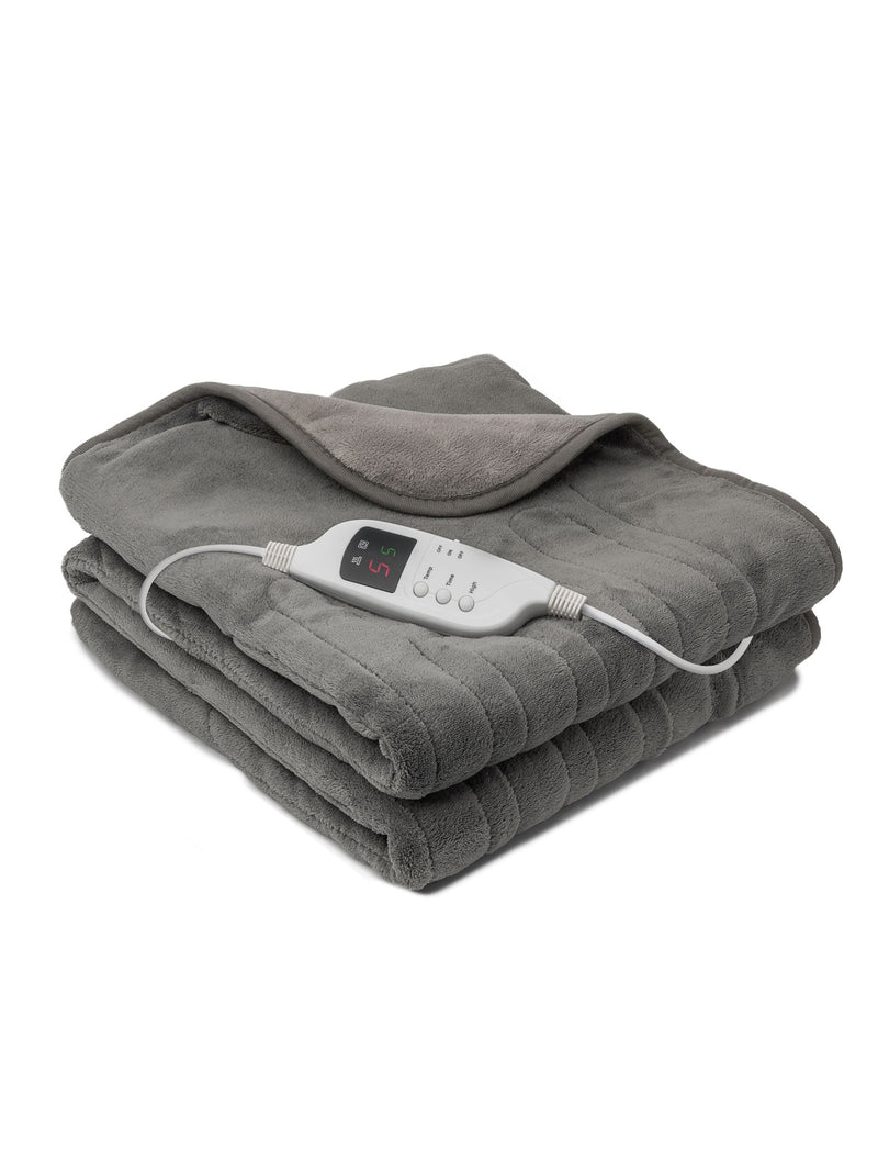 Daewoo heated over throw blanket grey 160x120cm, imported from the UK
