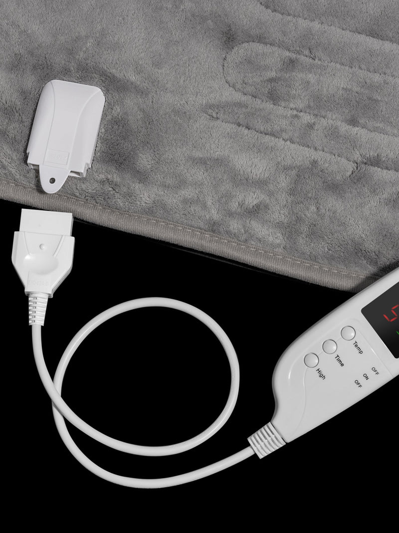 Daewoo heated over throw blanket grey 160x120cm, imported from the UK