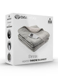Daewoo heated over throw blanket grey 160x120cm, imported from the UK