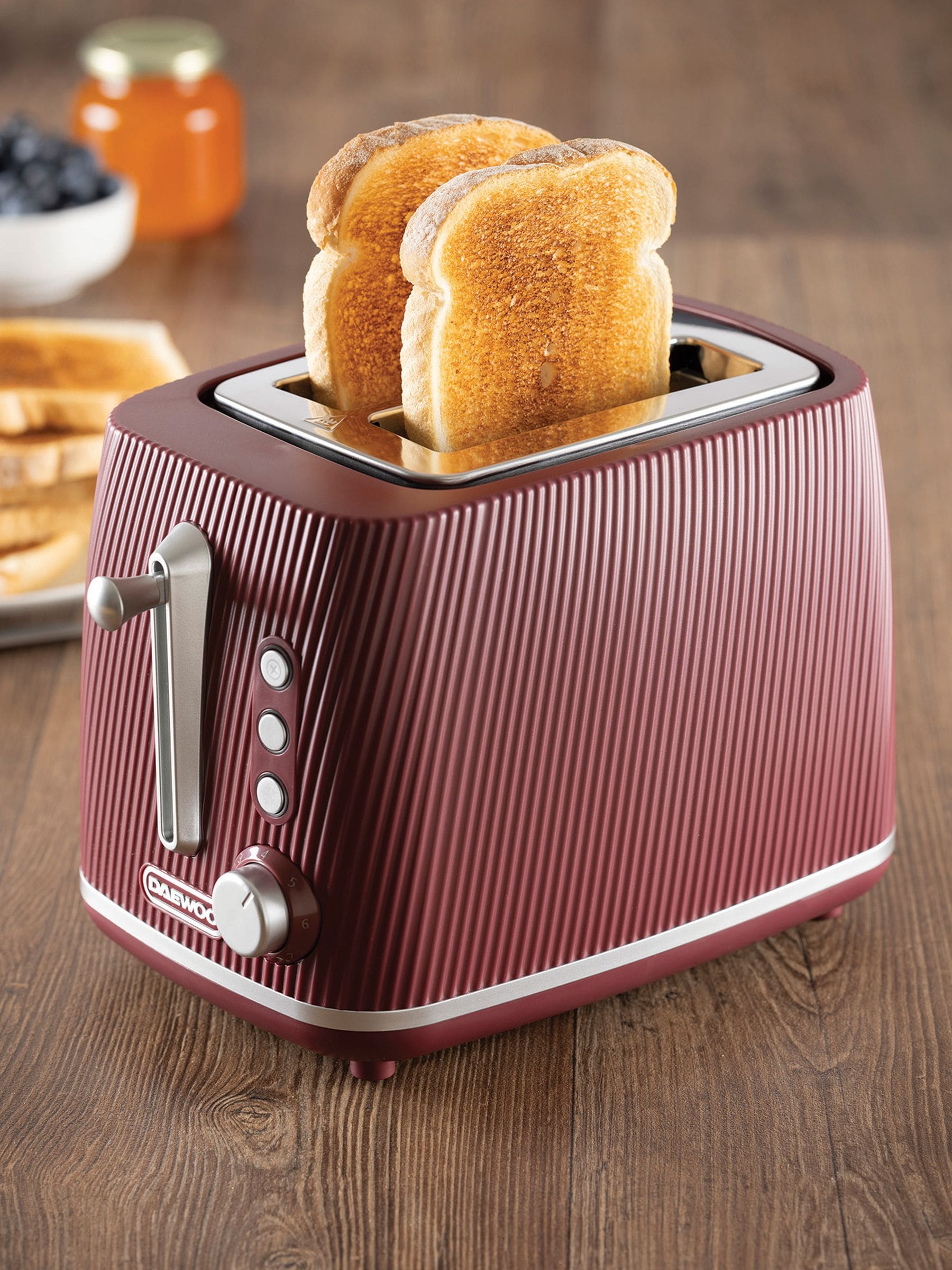 Daewoo Ruby Cascade 2 Slice Toaster - British product