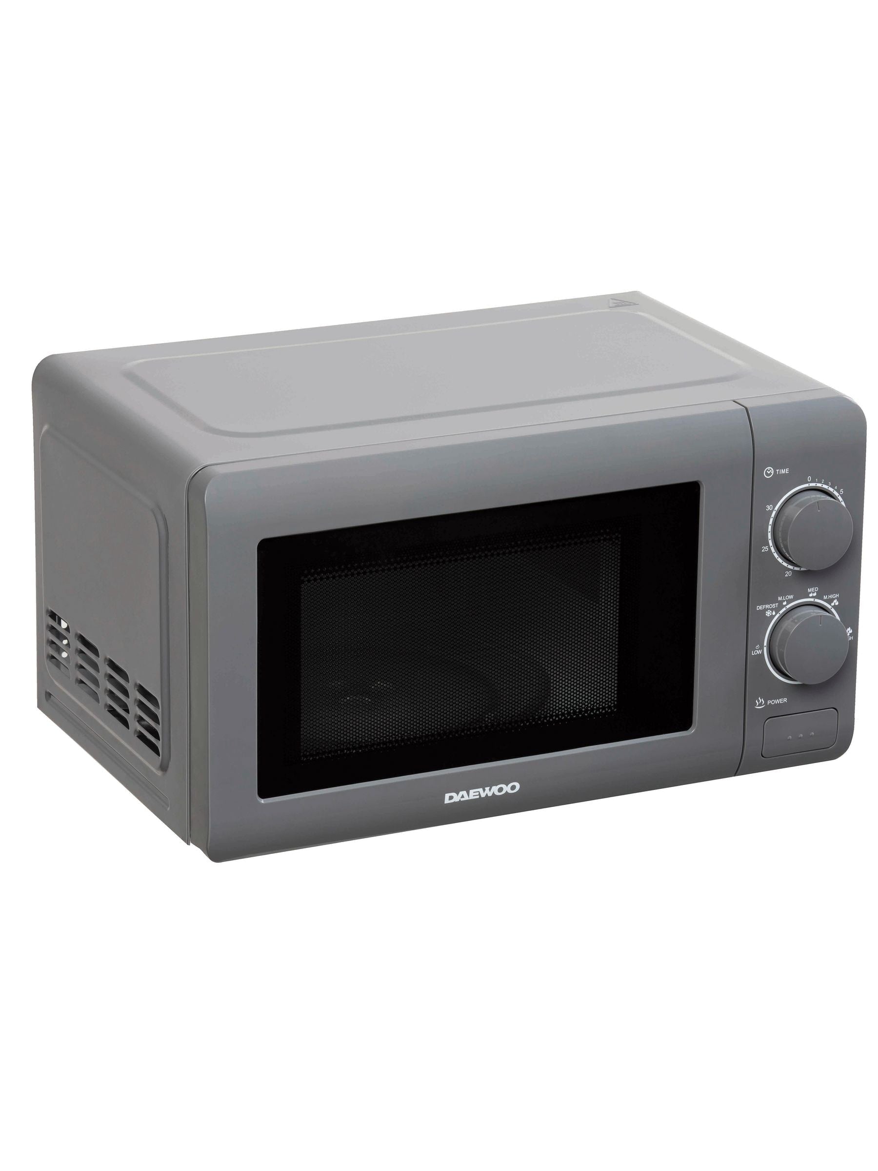 Daewoo grey manual microwave 800W 20L, UK version