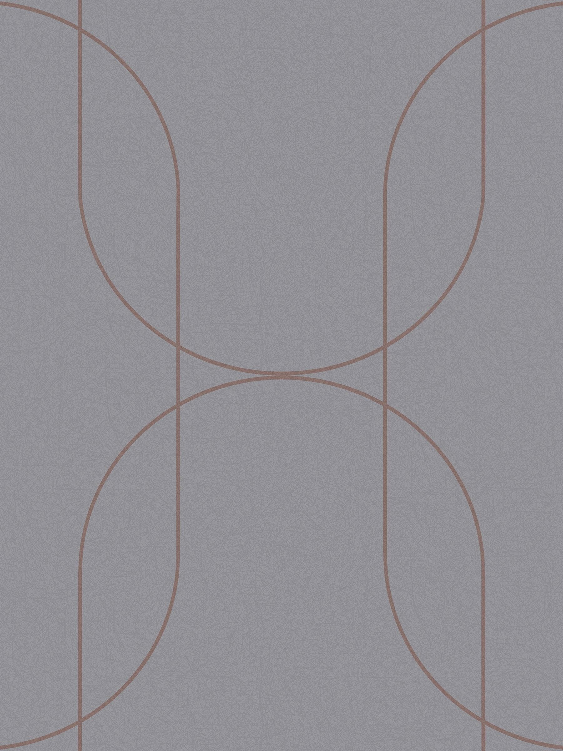 Graham & Brown Palais wallpaper grey rose gold 10m - British product