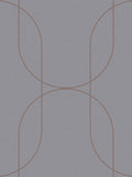 Graham & Brown Palais wallpaper grey rose gold 10m - British product