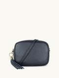 Apatchy Navy The Tassel Leather Cross-Body Bag