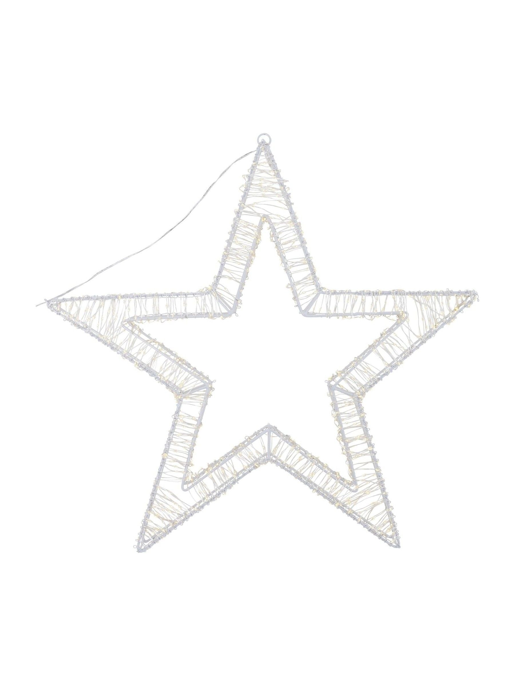 Charles Bentley white 50cm Christmas star (British brand)