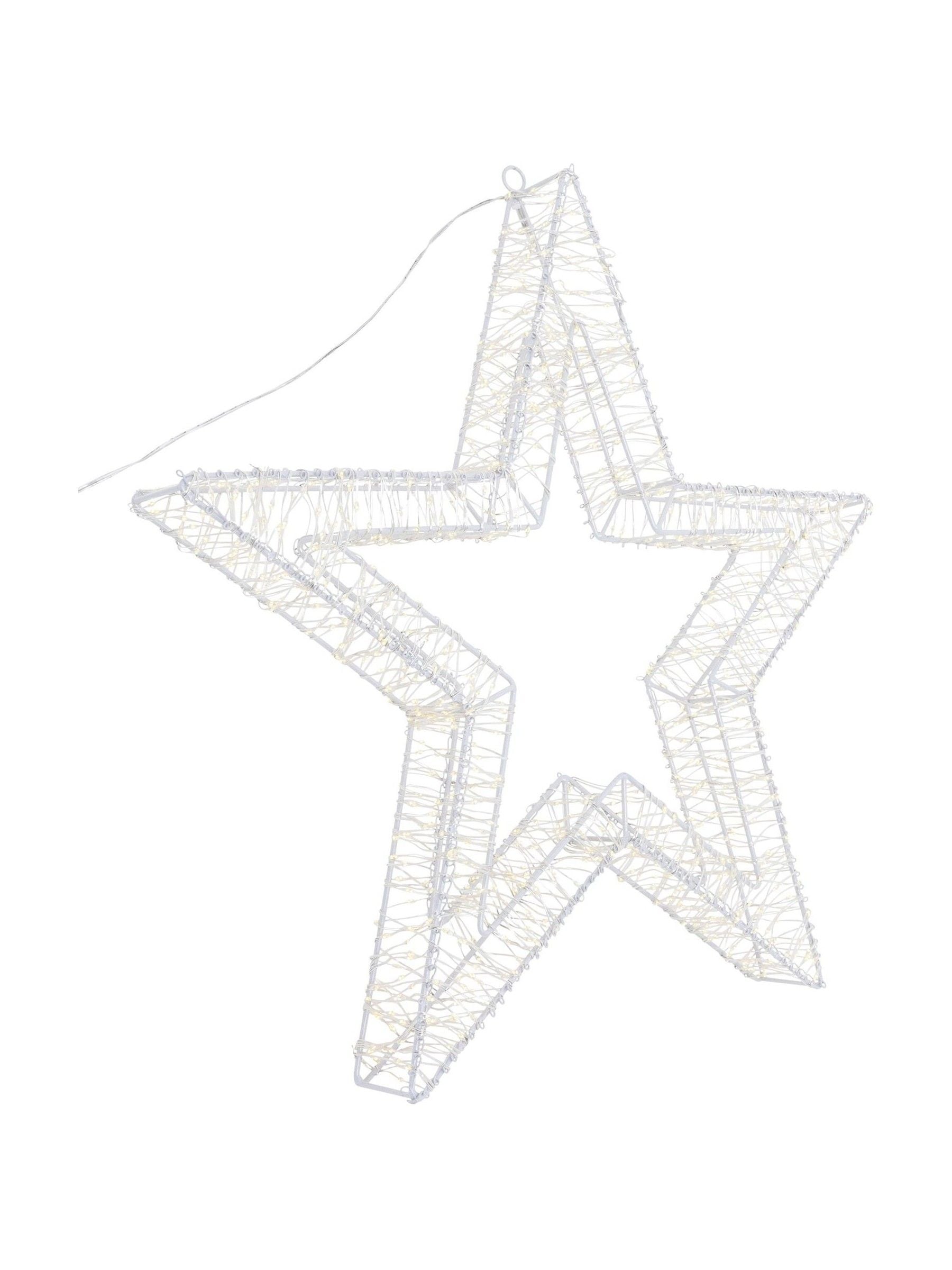 Charles Bentley white 50cm Christmas star (British brand)